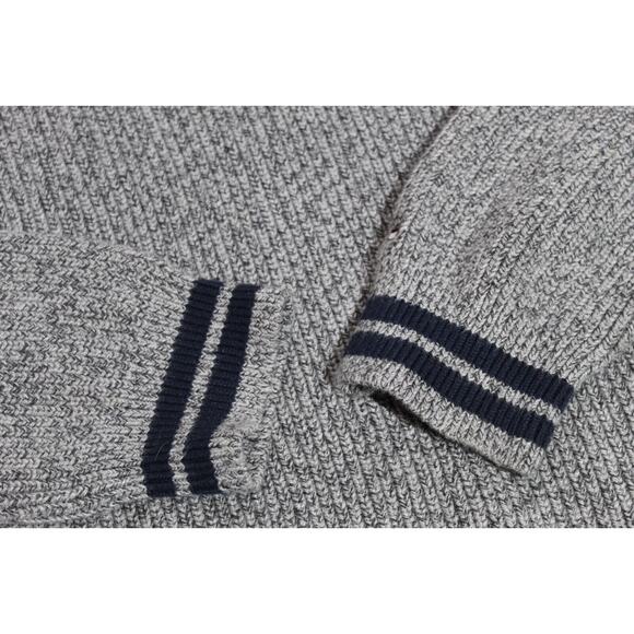 Tommy Hilfiger Henley Knit Sweater Gray LS Men's XXL Cotton Preppy Grandpa Core - Picture 7 of 11